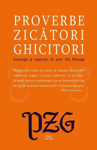 Proverbe, zicatori, ghicitori, Ilie Baranga – copertă