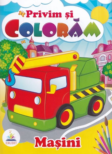 Masini. Privim si coloram, Autor Anonim – copertă