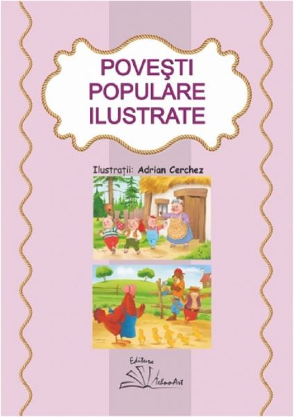 Cartea Povesti populare ilustrate de Adrian Cerchez