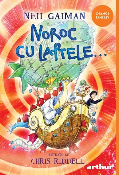 Noroc cu laptele, Chris Riddell, Neil Gaiman – copertă