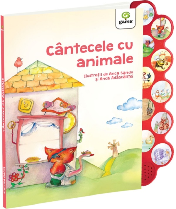 Cântecele cu animale. Carte cu sunete