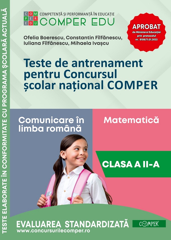teste de antrenament cls.2 pentru concursul comper,  – copertă