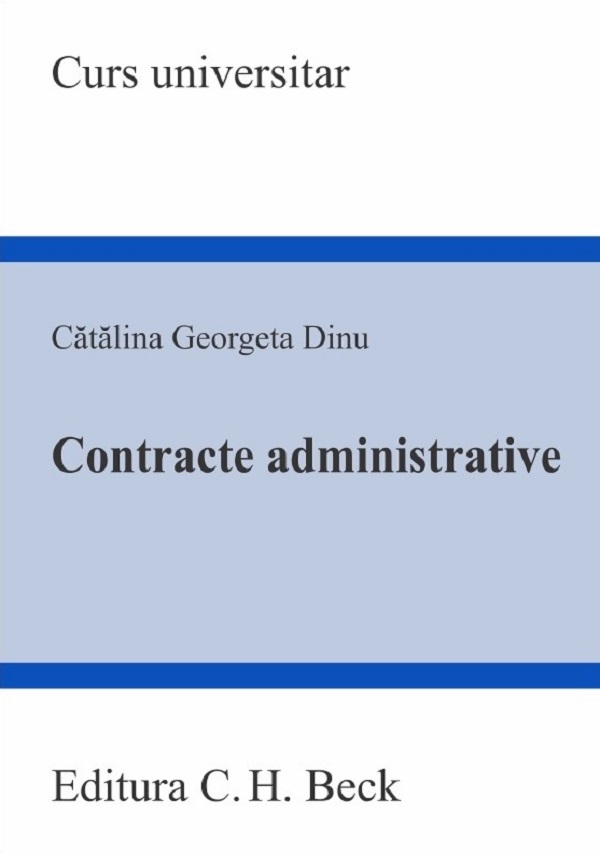 Contracte administrative, Catalina Georgeta Dinu – copertă