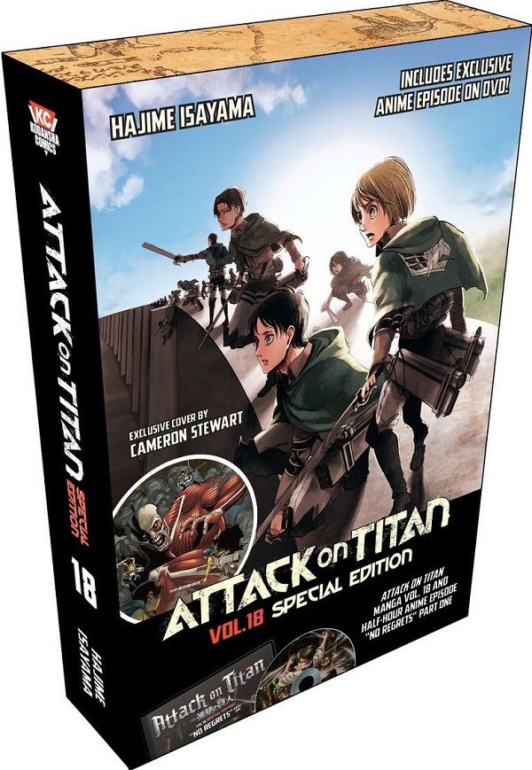 Cartea Attack On Titan Vol.18 Special Edition + DVD de Hajime Isayama – Editura Kodansha Comics
