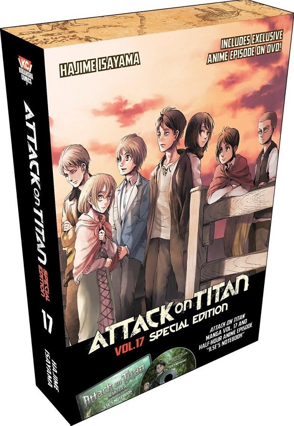 Cartea Attack On Titan Vol.17 Special Edition + DVD de Hajime Isayama – Editura Kodansha Comics