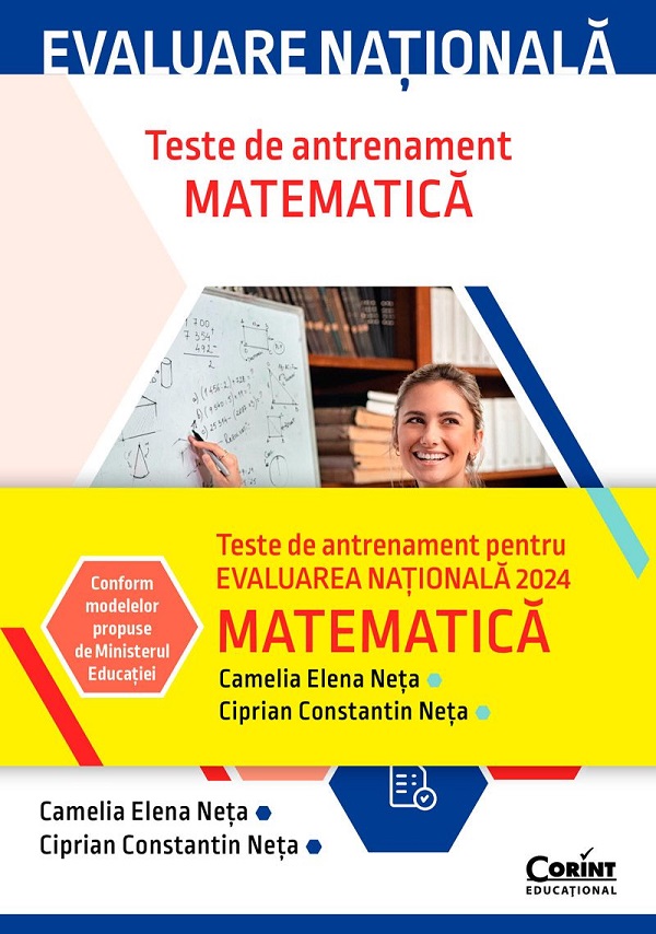 Cartea Evaluare Nationala 2024. Matematica. Teste de antrenament