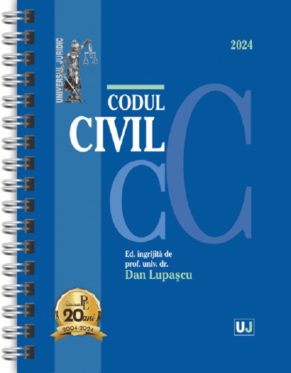 Cartea Codul civil Ianuarie 2024 Ed. Spiralata de Dan Lupascu