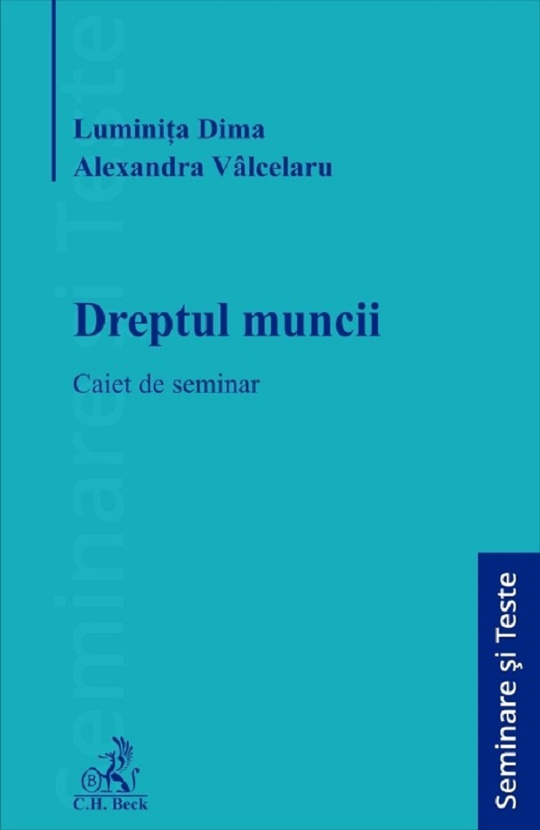 Dreptul muncii. Caiet de seminar, Luminita Dima – copertă