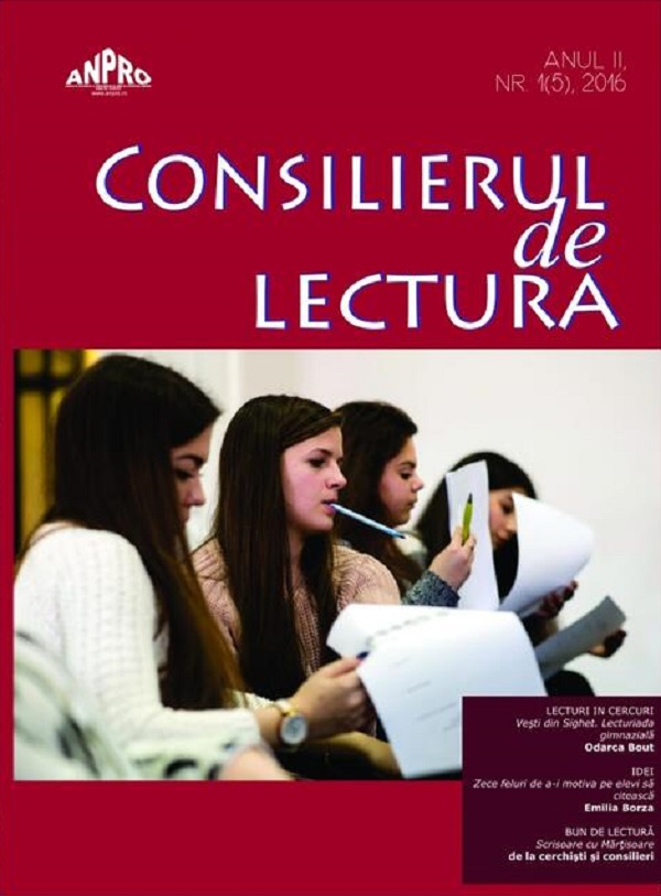 Consilierul de lectura nr. 1  din 2016,  – copertă