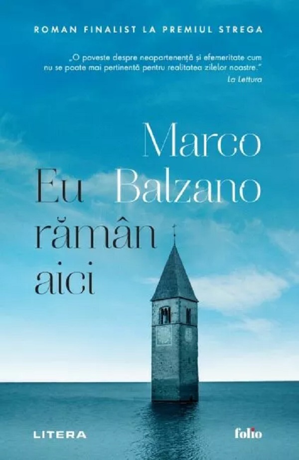 eu raman aici,  – copertă