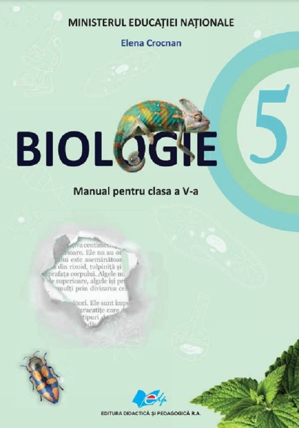 Cartea Biologie - Clasa 5 - Manual + CD de Elena Crocnan