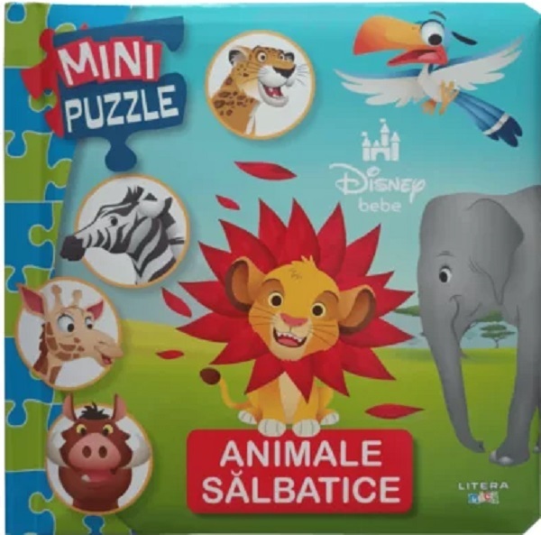Disney bebe. Mini puzzle. Animale salbatice,  – copertă