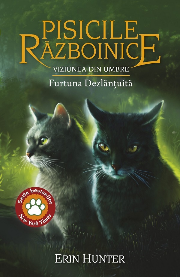 Cartea Pisicile Razboinice Vol.36: Viziunea din umbre. Furtuna Dezlantuita de Erin Hunter
