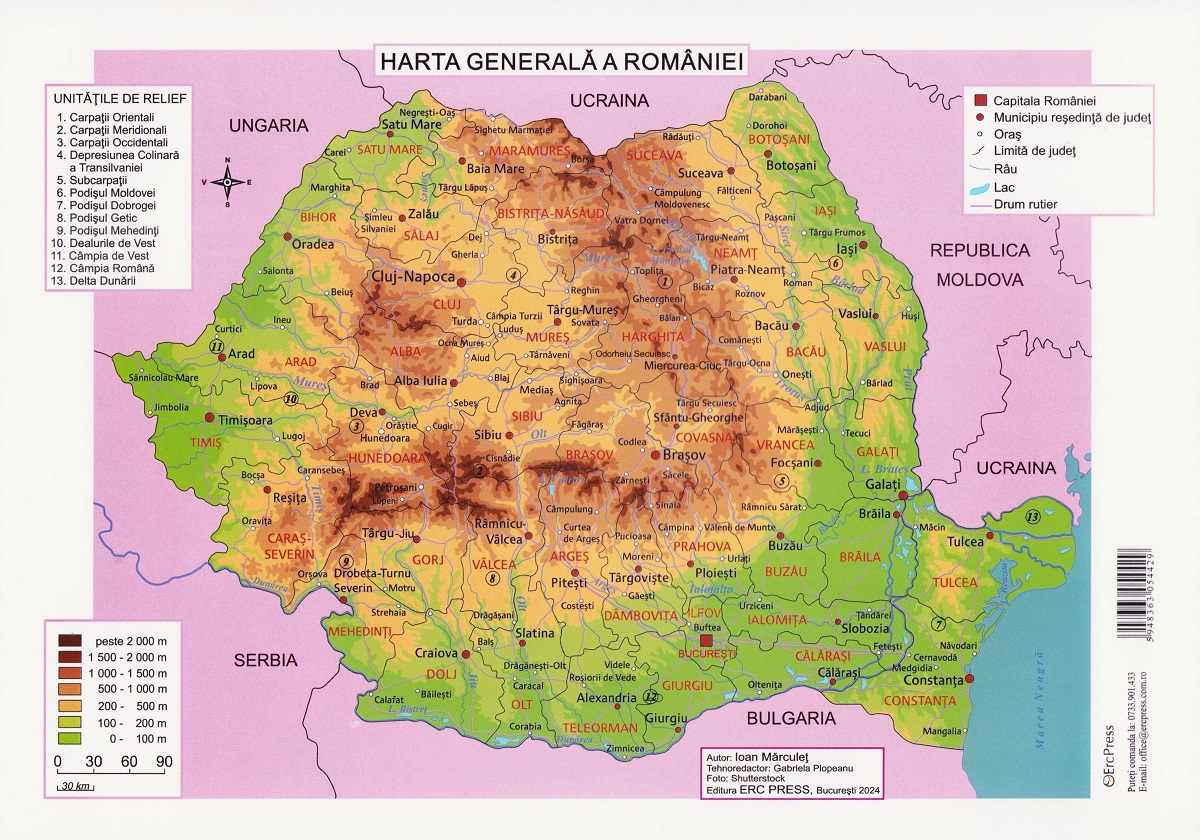 Plansa. Harta generala a Romaniei,  – copertă