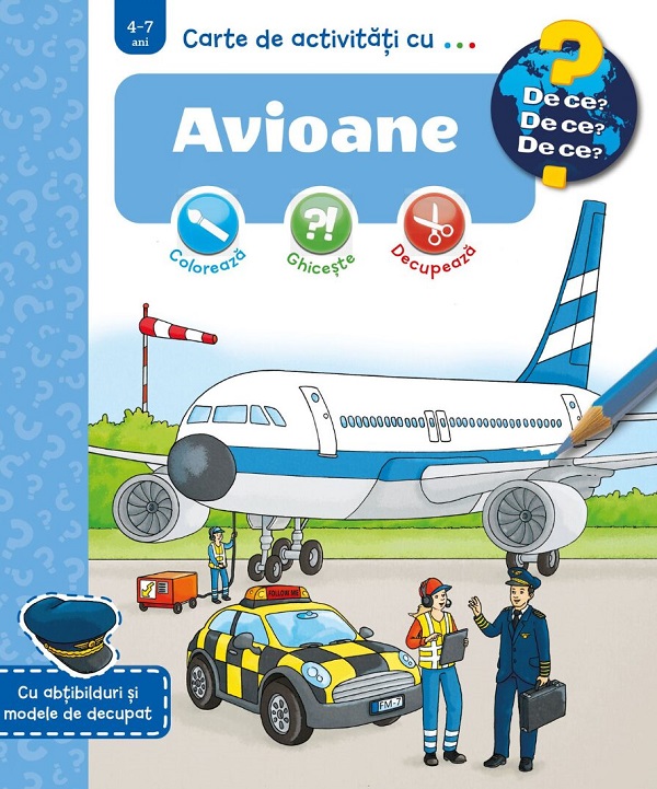 Carte de activitati cu avioane, Sebastian Coenen – copertă