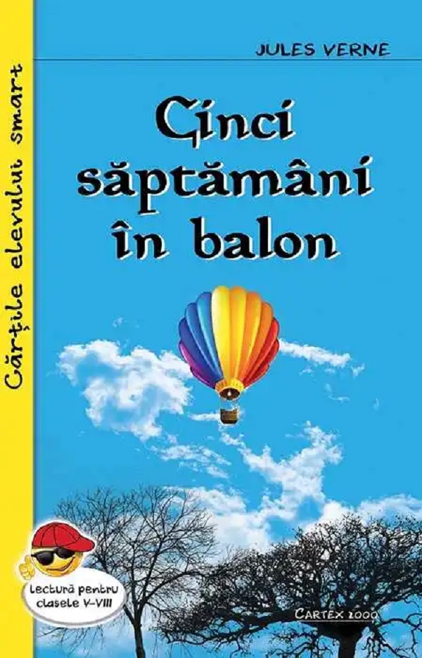 Cartea Cinci saptamani in balon de Jules Verne