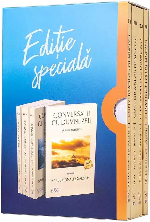 Cartea Pachet: Conversatii cu Dumnezeu. Volumele I-IV in cutie de Neale Donald Walsch