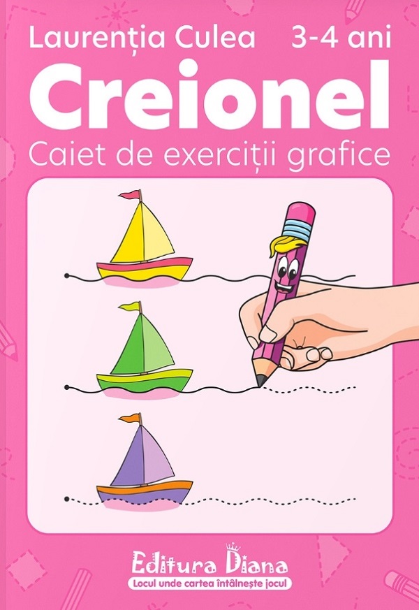 Cartea Creionel 3-4 ani. Caiet de exercitii grafice Ed.2024 de Laurentia Culea