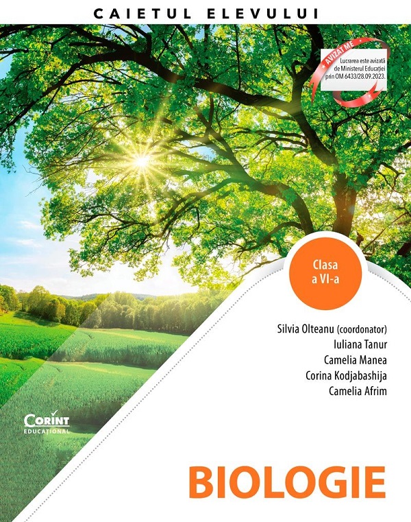 Cartea Biologie - Clasa 6 - Caietul elevului de Corina Kodjabashija, Camelia Afrim, Silvia Olteanu, Iuliana Tanur, Camelia Manea