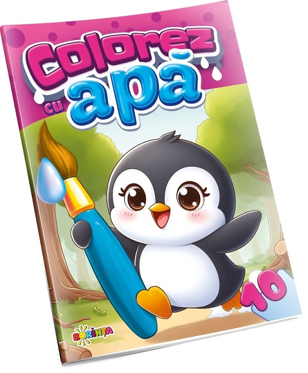 Colorez cu apa 10: Pinguin, – copertă