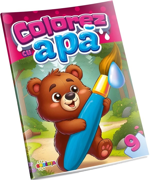 Colorez cu apa 9: Ursulet,  – copertă