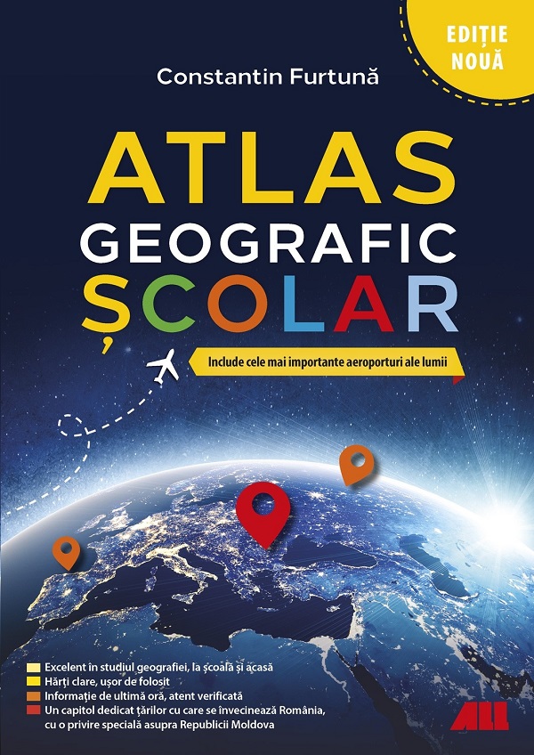 Cartea Atlas geografic scolar de Constantin Furtuna