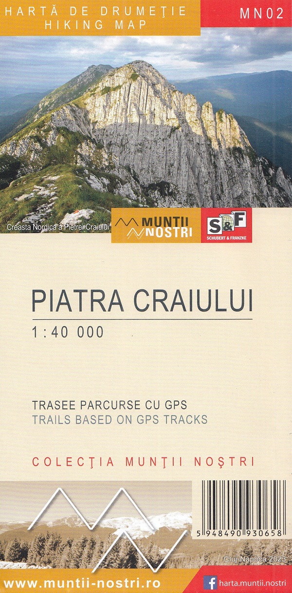Cartea Piatra Craiului. Harta de drumetie. Muntii nostri – Editura SCHUBERT & FRANZKE