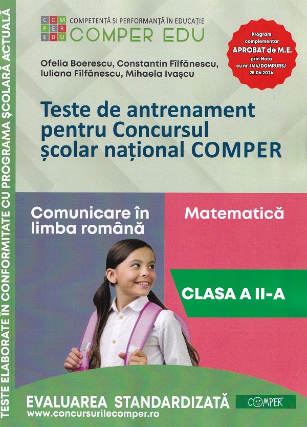 Cartea Teste de antrenament - Clasa 2 - Concursul Comper de Iuliana Filfanescu, Ofelia Boerescu, Constantin Filfanescu, Mihaela Ivascu
