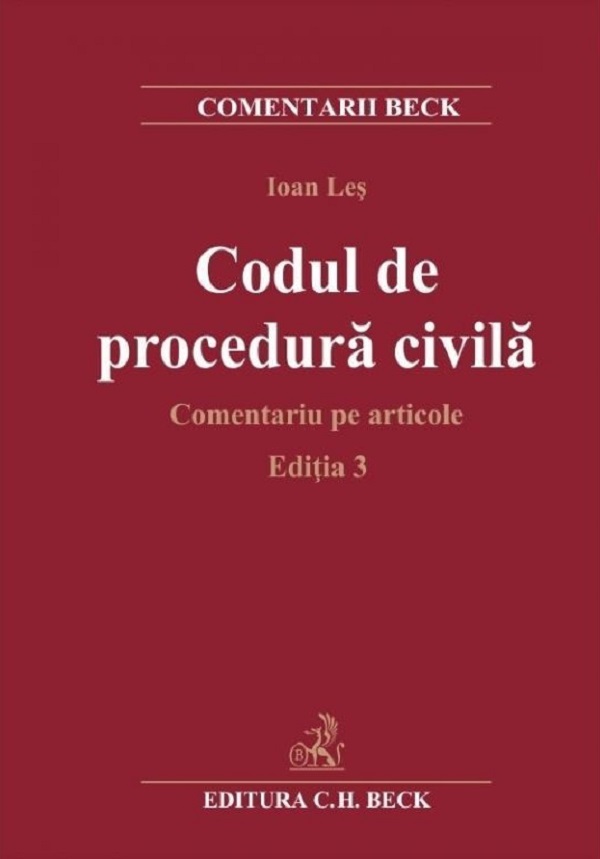Cartea Codul de procedura civila. Comentariu pe articole Ed.3