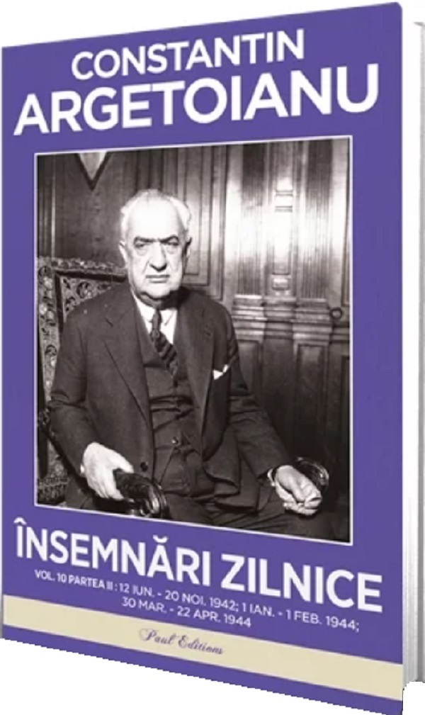 Insemnari zilnice Vol.10 Partea 2, Constantin Argetoianu – copertă