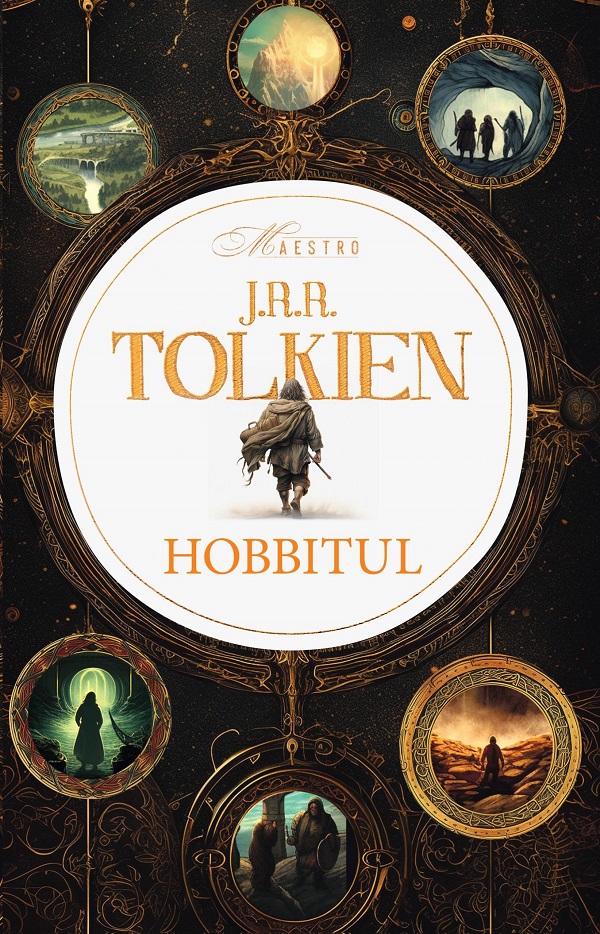 Hobbitul, J. R. R. Tolkien – copertă