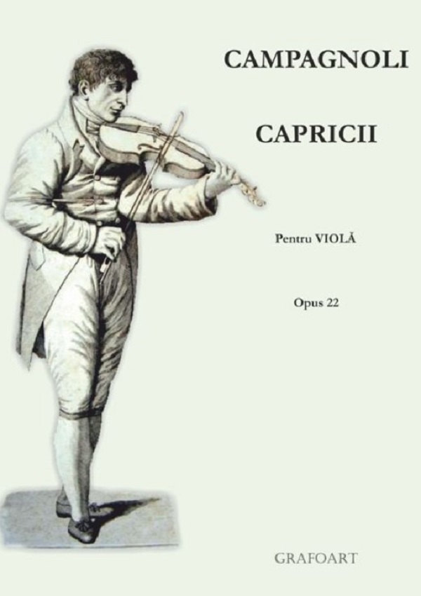 Capricii pentru viola Op.22, Bartolomeo Campagnoli – copertă