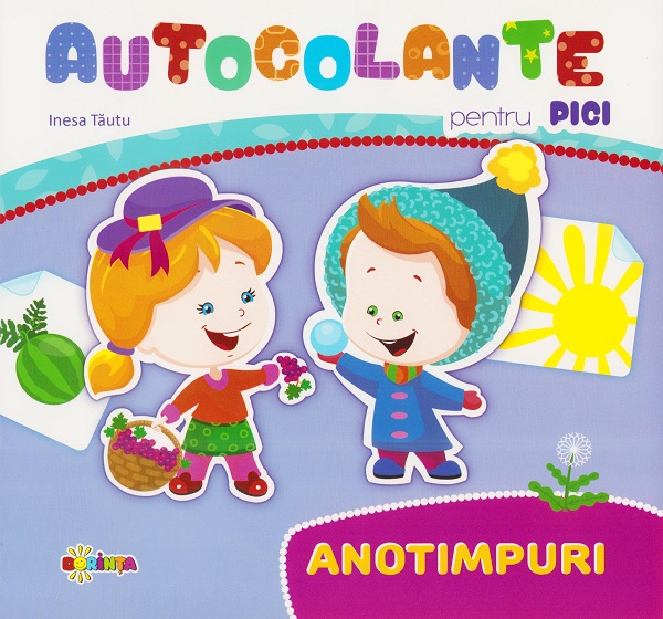 Autocolante pentru pici: Anotimpuri, Inesa Tautu – copertă