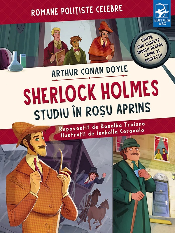 Sherlock Holmes. Studiu in rosu aprins, Arthur Conan Doyle – copertă