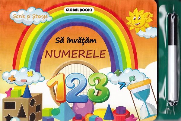 Cartea Sa invatam numerele. Scrie si sterge – Editura GLOBAL BOOKS