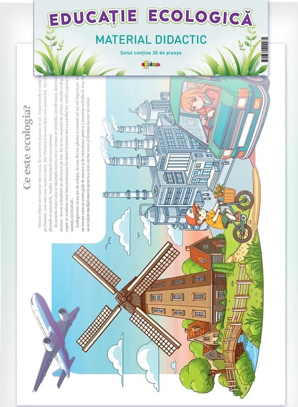 Planse: Educatie ecologica. Material didactic, – copertă