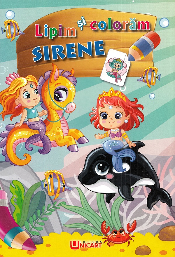 Lipim si coloram. Sirene,  – copertă