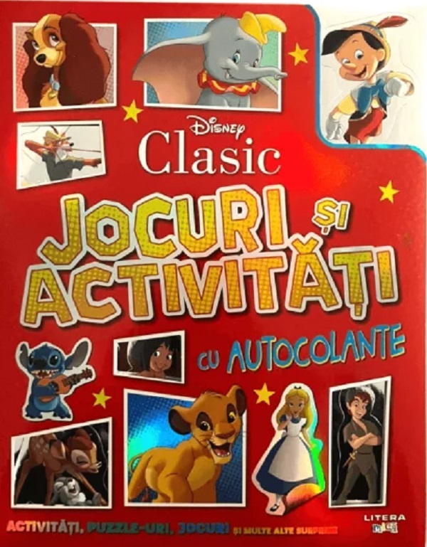 Jocuri si activitati cu autocolante,  – copertă