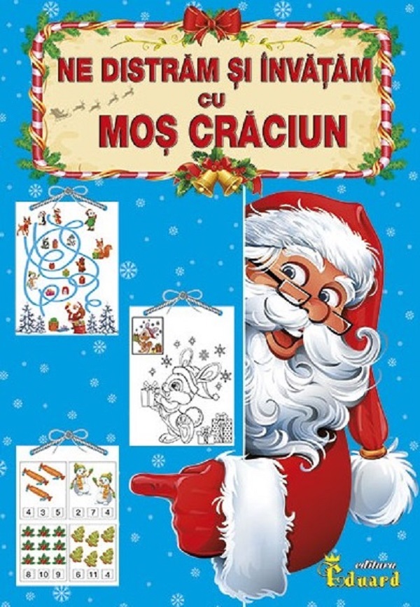 Ne distram si invatam cu Mos Craciun,  – copertă