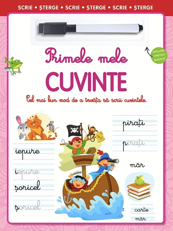 Primele mele cuvinte. Scrie, sterge,  – copertă