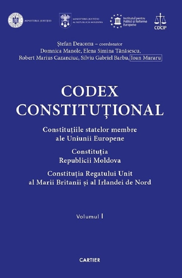 Codex Constitutional Vol.1, Stefan Deaconu – copertă