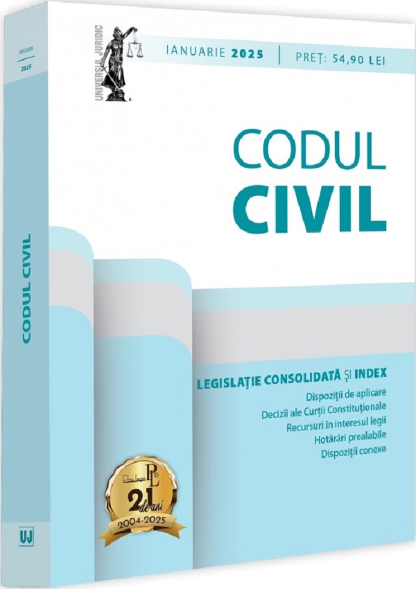 Cartea Codul civil Ianuarie 2025 de Dan Lupascu