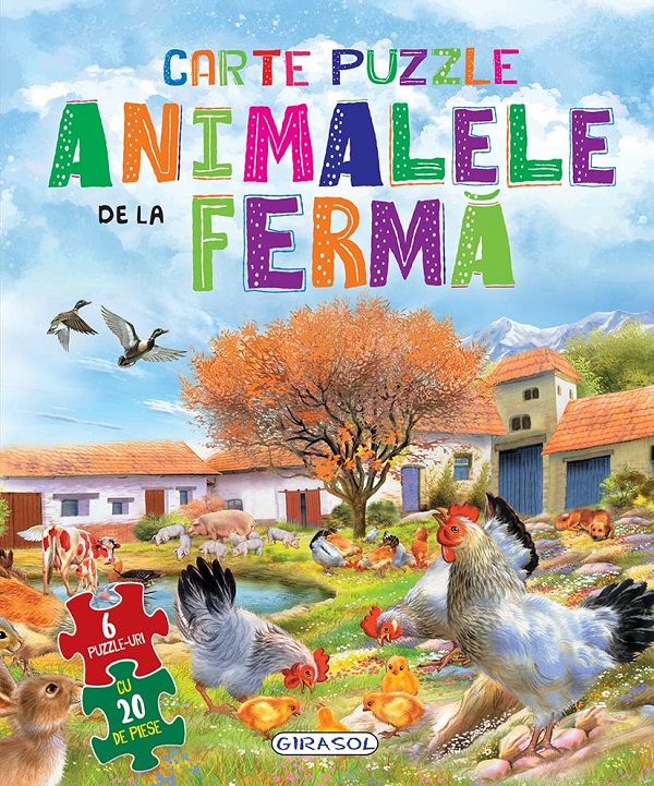 Animalele de la ferma. Carte puzzle,  – copertă