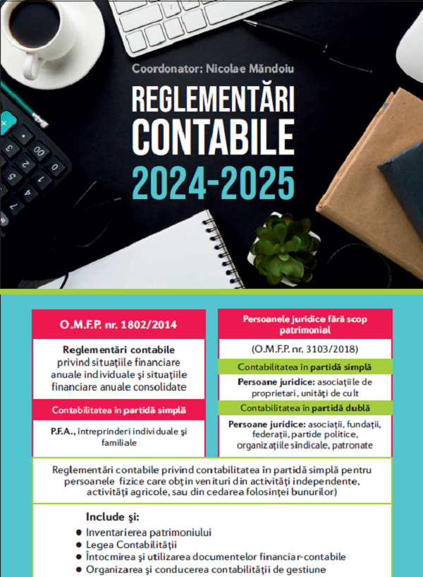 Reglementari contabile 2024-2025, Nicolae Mandoiu – copertă