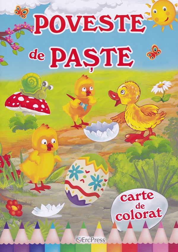 Poveste de Paste. Carte de colorat,  – copertă