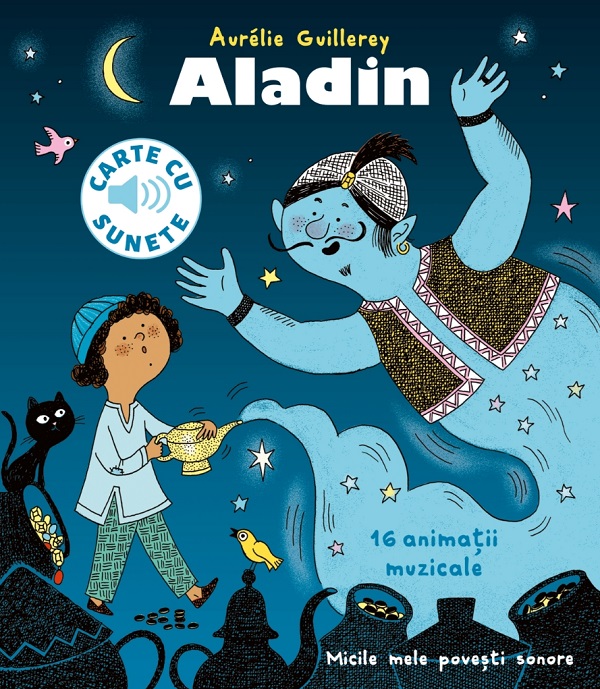 Carte cu sunete. Aladin, Aurelie Guillerey – copertă