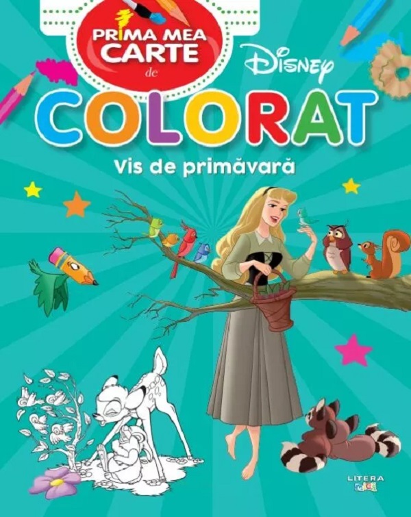 Prima mea carte de colorat. Vis de primavara,  – copertă