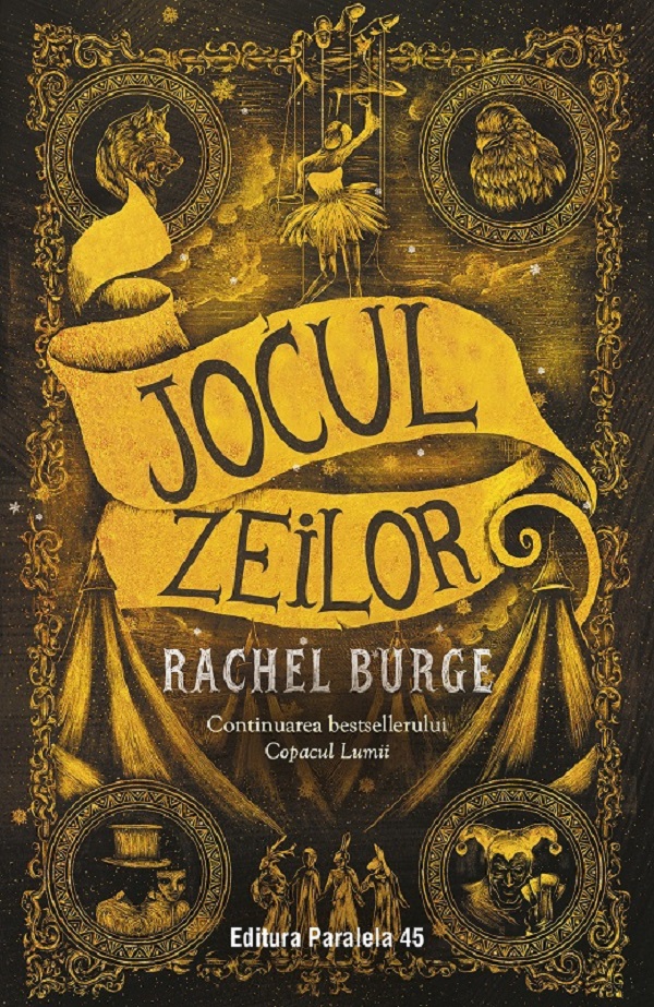Jocul zeilor, Rachel Burge – copertă