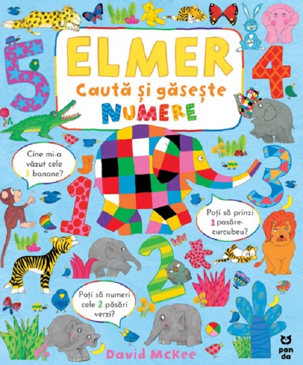 Elmer cauta si gaseste numere, David McKee – copertă
