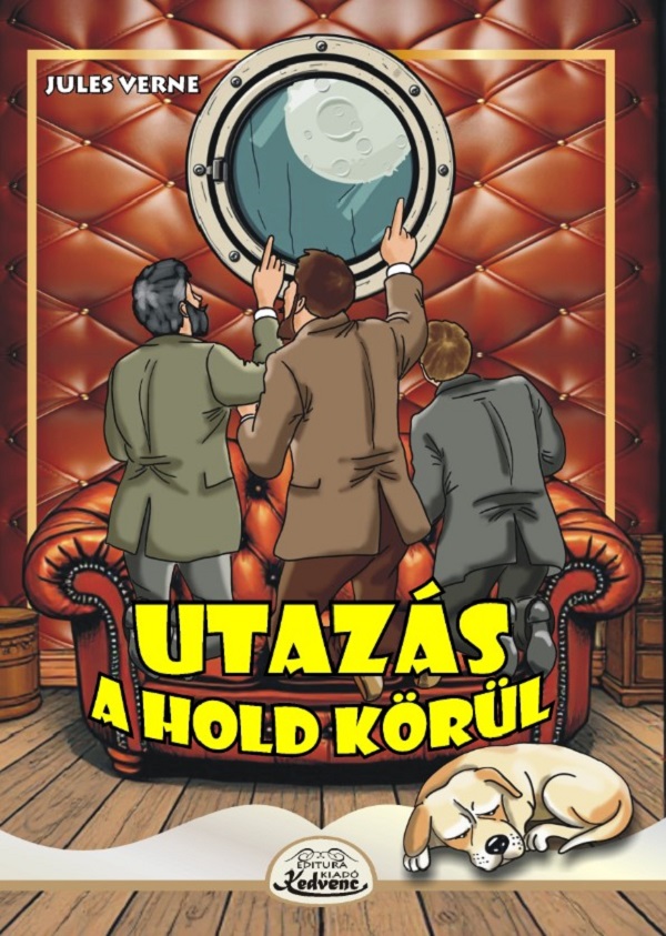 Utazas a hold korul, Jules Verne – copertă